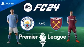 FC 24 Manchester City vs West Ham | Premier League 2024 | PS5