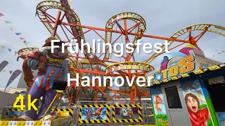 Frühlingsfest Hannover 2024 4k 60fps🎢🎡