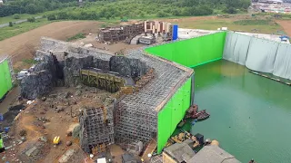 Inside footage from the set of King Arthur filmed at WB studios Leavesden Londonn