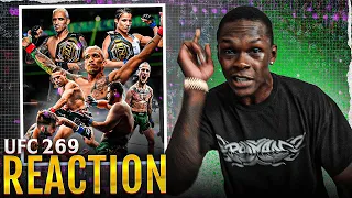 Israel Adesanya Reacts to INSANE UFC 269 PPV