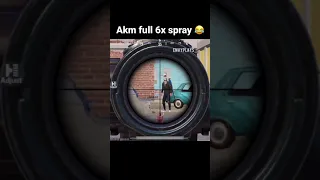 Akm full 6x spray 😂 | funny video | pubg mobile