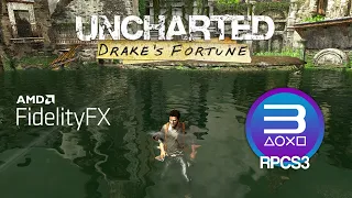 RPCS3 | Uncharted Drake's Fortune 4K UHD with FSR Upscaling 60FPS Unlock | PS3 Emulator PC