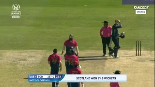 UAE vs Scotland World Cup League 2 2024 Highlights