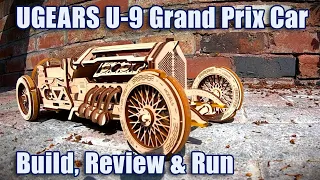 UGEARS U-9 Grand Prix GP Car Build & Review - Amazing 3D Wooden Mechanical Model