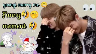 #BTS funny moment 😂🤭💜💜🙆Yoonig and RM @BTSLJKV #viralvideo