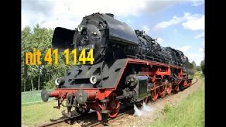 41 1144-9 lautstark auf der Tharandter Rampe (Mitfahrt 19.08.2017)