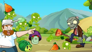 All Plants in Plant vs All Zombies Animation 2 Mega Morphosis 2023 - BASIC ZOMBIE Level 1000