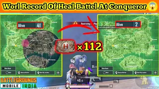 World Record Of Heal Battle At Conqueror 😱- iPhoneXR,11,11Pro,11ProMax,12,12PRO,13,13Pro,13ProMax
