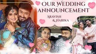 Our Wedding Date Announcement &Surprise Gift❤️ #aravish #harikaasadu #love #couplegoals #vlog #soul