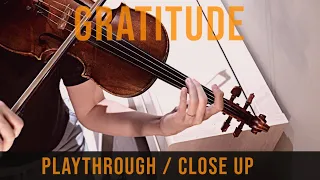 Gratitude (violin playthrough / close up) w/ click track