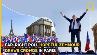 Far-right poll hopeful Zemmour draws crowds in Paris