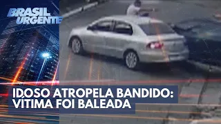 Idoso atropela bandido: vítima foi baleada | Brasil Urgente