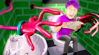 DO NOT USE THIS BATHROOM AT 3AM!? (LANKYBOX Playing TOILET CHRONICLES! *SECRET ENDING*)