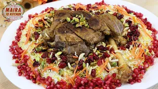 Persian Jeweled Rice & Mutton Raan -  پرشيئن جويلڊ رائيس ۽ مٽن ران- Cooking Recipes in Sindhi