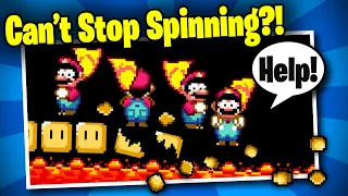Mario, but he can't stop spinning?!