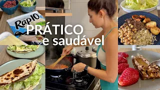 COMIDA SAUDÁVEL PRA SEMANA e RECEITA BIG MAC NO RAP10 | cozinhando e tudo o que eu como em um dia