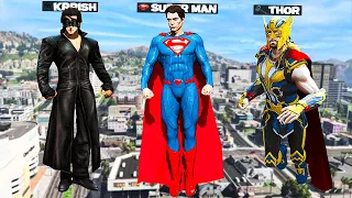 THOR vs KRRISH vs SUPERMAN In GTA 5!