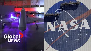 NASA reveals X-59 aircraft for Quesst mission of quiet supersonic flights | FULL