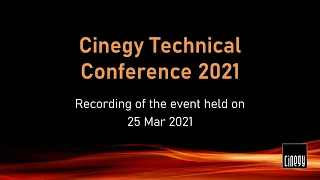 Cinegy Techcon21 Live Event Recording