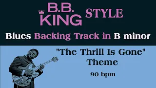 B.B. King Style Blues Backing Track in B minor