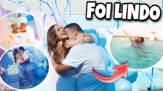 BASTIDORES, UM DIA INTEIRO DO CHÁ REVELAÇÃO!! *pulamos na piscina 😜*