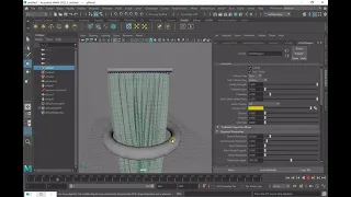 Using NCloth to make curtains in Maya 2022