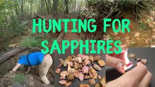 Digging For Sapphires And Rubies In The Blue Ridge Mountains, North Carolina.