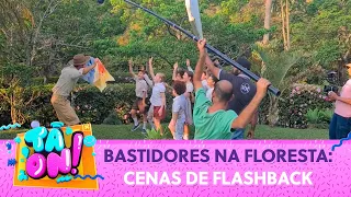 Bastidores na floresta: Cenas de flashback | Tá On com Duda Pimenta