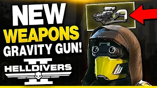 Helldivers 2 NEW WEAPONS! Gravity Gun, New Sniper & More!