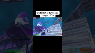 Bro forgot to turn off his voice changer😭🤣💀 #fortnitebattleroyale #funnyclips #gaming #fortnite