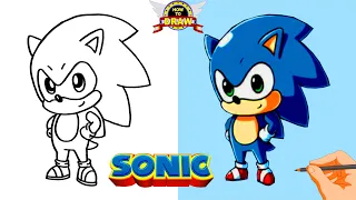 How to draw BABY SONIC THE HEDGEHOG the movie | Sonic 06 new game 2021 2022