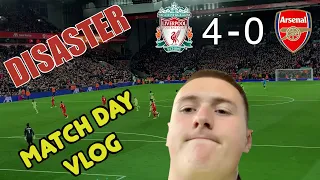 Liverpool Vs Arsenal Matchday Vlog| Arsenal got battered| We have to bounce back against Newcastle|