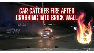 Arkansas State Police rush to provide backup - local pursuit ends with suspect hitting brick wall