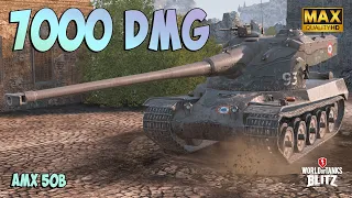 Patiently AMX 50B ⭕️ 7000 DAMAGE! ⭕️ Ace Badge ⭕️ WoT Blitz Gameplay