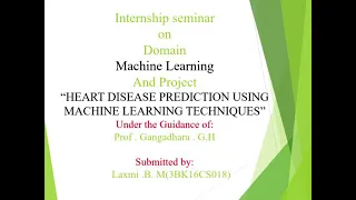 Heart disease prediction using ML