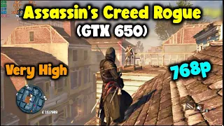 Assassin's Creed Rogue GTX 650 1GB - Xeon E3 1230 V2 CPU  - 8Gb Ram | Benchmark.