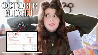 OCTOBER BUDGET WITH ME | What I Spent, Cash-Stuffing & Savings Challenges
