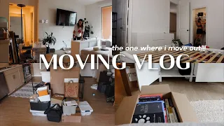 MOVING VLOG #1: packing up my apartment and moving into my new place!