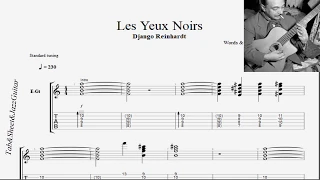 Django Reinhardt- Les Yeux Noirs Tab Sheet JazzGuitar
