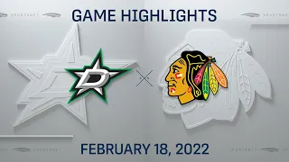 NHL Highlights | Stars vs. Blackhawks - Feb. 18, 2022