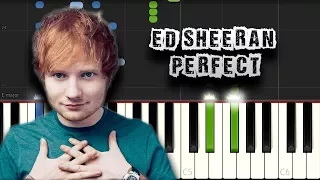 Ed Sheeran - Perfect - [Piano Tutorial] (Synthesia) (Download MIDI + PDF Scores)