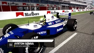 F1 1994 mod - AYRTON SENNA - RACE - GAMEPLAY