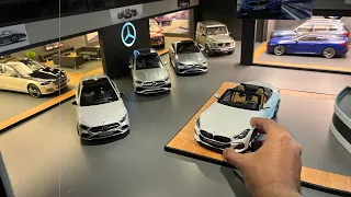 Mega Auto Show Car Collection 1:18 Scale Diorama | BMW | Mercedes-Benz | Diecast Model Cars
