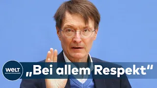 CORONA: Das sagt Karl Lauterbach zu "Angstminister", Impfpflicht-Debatte und Lockerungen ab Mittwoch