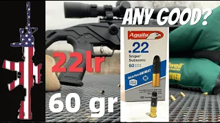 Aguila .22 Sniper Subsonic 60 gr - ANY GOOD?