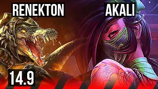 RENEKTON vs AKALI (TOP) | 70% winrate | BR Diamond | 14.9