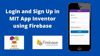 How to create login and signup in MIT App Inventor using Firebase