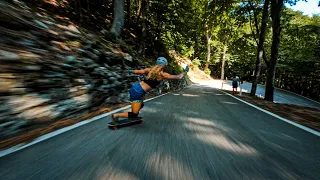 Lisa Peters - Stand up downhill skateboarding Raw Run