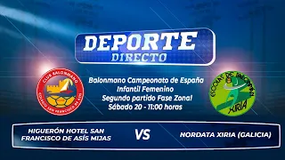 Higuerón Hotel S. Francisco de Asís Mijas vs Nordata Xiria (Galicia) - Balonmano.