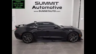 2017 CHEVROLET CAMARO ZL1 AUTO RECARO MOSAIC BLACK WALK AROUND REVIEW 11476Z SOLD! SUMMITAUTO.com